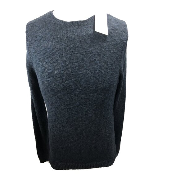Calibrate Knit Sweater Mens XS Navy Blue Crewneck Cotton Wool Rayon Pullover New - Picture 2 of 7